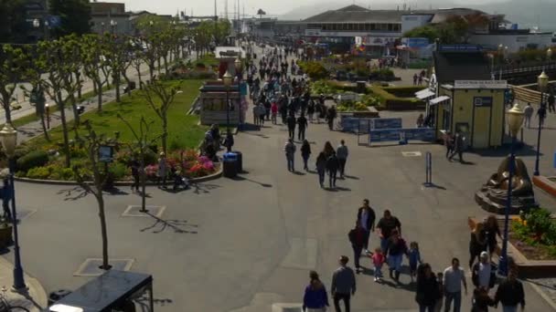 Korsningen trafik i san francisco — Stockvideo