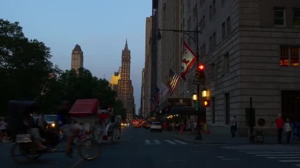 Paisaje urbano de Manhattan uptown — Vídeos de Stock