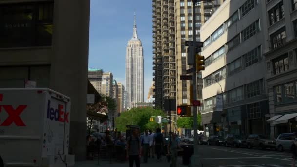 Empire State Building en Nueva York — Vídeo de stock