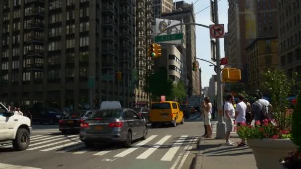La vida callejera de Nueva York — Vídeo de stock