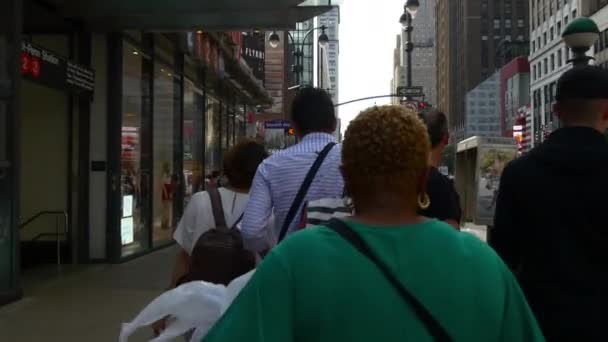 Leven op straat van new york — Stockvideo