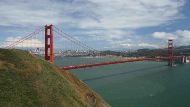 Ponte portão dourado — Vídeo de Stock