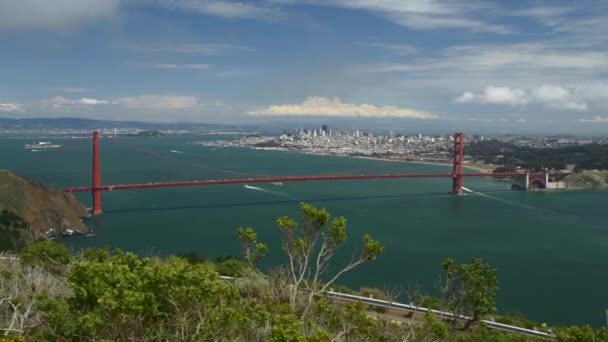 Puente de puerta de oro — Vídeo de stock