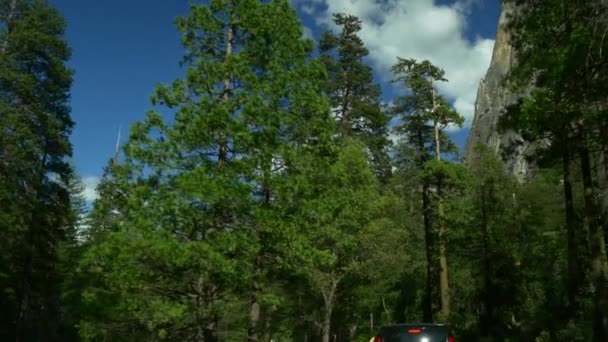 半穹顶在优胜美地国家公园 — 图库视频影像