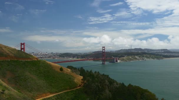 Puente de puerta de oro — Vídeo de stock