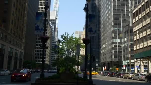マンハッタンのアップタウンの街並み — ストック動画
