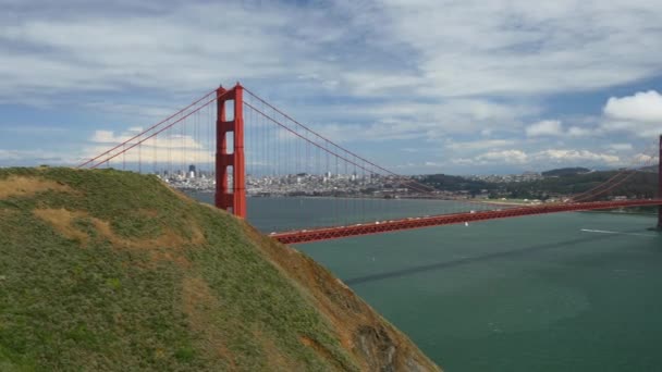 Ponte portão dourado — Vídeo de Stock