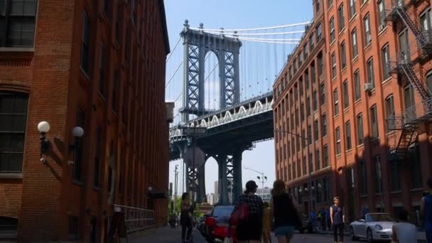 Γέφυρα του Μανχάταν στη Νέα Υόρκη — Αρχείο Βίντεο