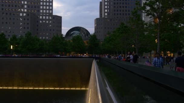 911 memorial Plaza — Stok video