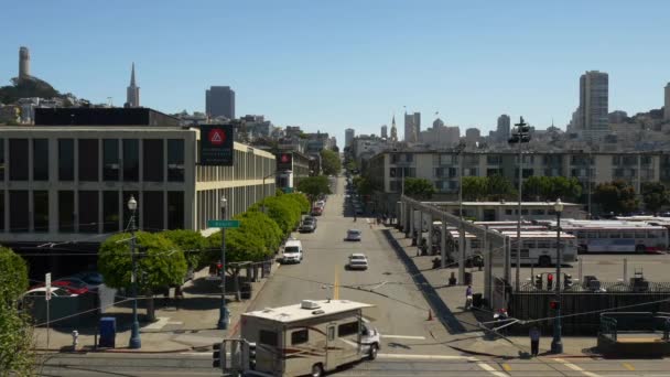 Trafic carrefour à san francisco — Video