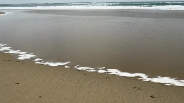 Oceano lado praia panorama — Vídeo de Stock