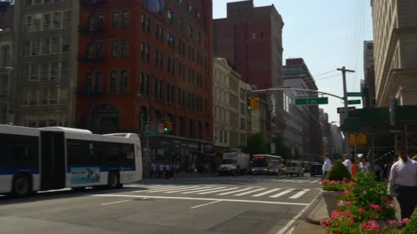 La vida callejera de Nueva York — Vídeo de stock