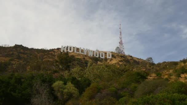 Famous Hollywood sign — Stock Video