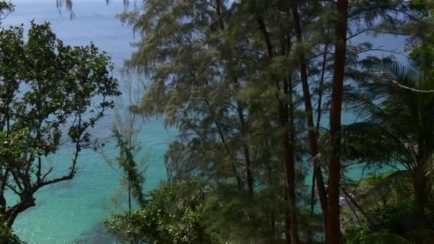 Tropisch strand van phuket eiland — Stockvideo