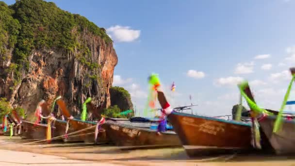 Beach of phi phi don island — Stock Video