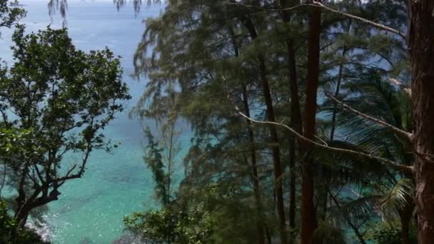 Playa tropical de la isla phuket — Vídeo de stock