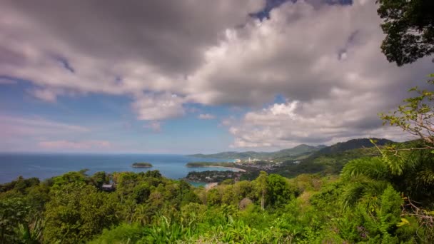 Cielo playa en phuket isla — Vídeo de stock