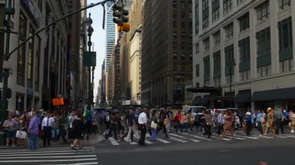 맨하탄 타임 스퀘어 거리 — 비디오