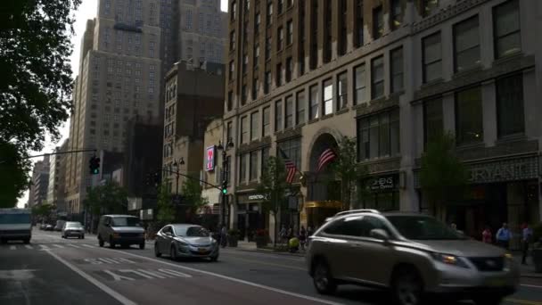 Manhattan vezes rua quadrada — Vídeo de Stock