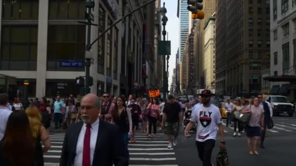 Manhattan ulicy times square — Wideo stockowe