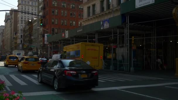 Manhattan times square straat — Stockvideo
