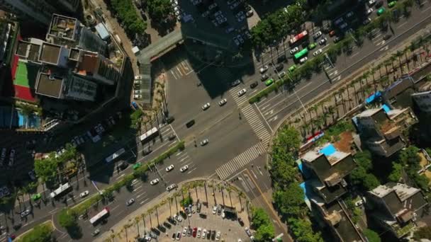 Vista Aérea Paisagem Urbana Zhuhai Com Tráfego Rodoviário China — Vídeo de Stock