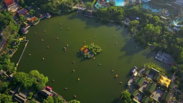 Vista Aérea Del Famoso Parque Nuanming Ciudad Zhuhai China — Vídeo de stock