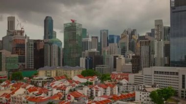 Şehir mimarisi, Singapur, 4k, zaman aşımı  