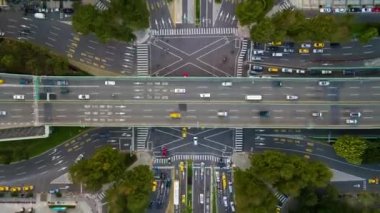 Taipei, Tayvan, 4k, zaman atlamalı şehir manzaralı hava manzarası. 