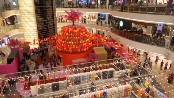 Interior Shopping Famoso Cidade Jacarta Indonésia Vista Panorâmica — Vídeo de Stock