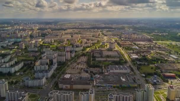 莫斯科城市的空中景观 俄罗斯 时间推移 — 图库视频影像