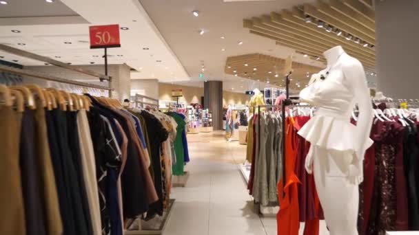 Interior Shopping Famoso Cidade Jacarta Indonésia Vista Panorâmica — Vídeo de Stock