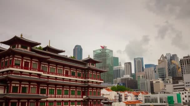 Famoso Templo Singapura Time Lapse — Vídeo de Stock