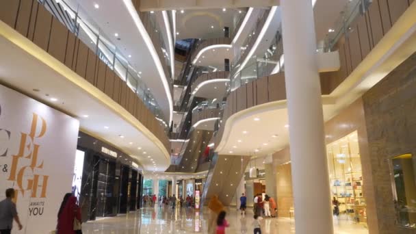 Famoso Centro Comercial Interior Ciudad Yakarta Indonesia Vista Panorámica — Vídeos de Stock