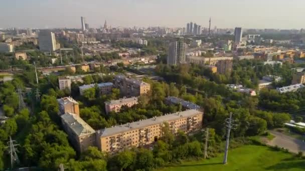 工業都市 ロシア モスクワ タイムラプス — ストック動画