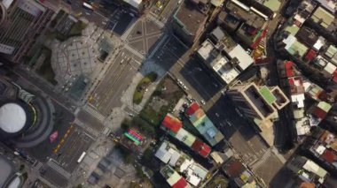 Taipei, Tayvan 'da şehir manzarası trafiği olan şehir manzarası manzarası.