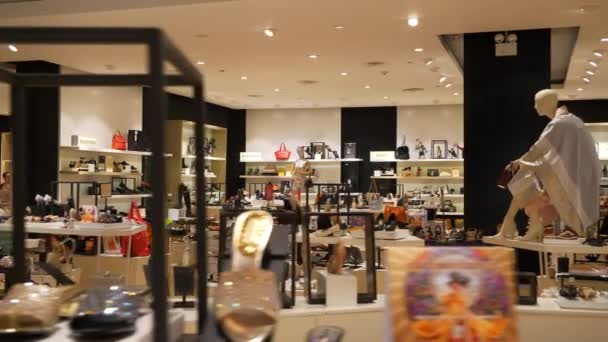 Interior Shopping Famoso Cidade Jacarta Indonésia Vista Panorâmica — Vídeo de Stock