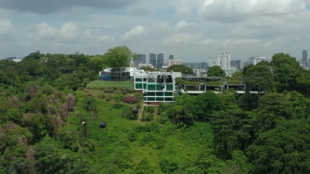 Arsitektur Panorama Udara Pulau Sentosa Kota Singapura — Stok Video
