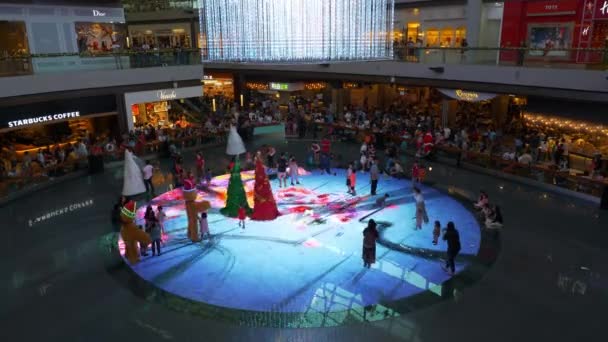 Interior Lotado Shopping Famoso Cidade Cingapura Panorama — Vídeo de Stock