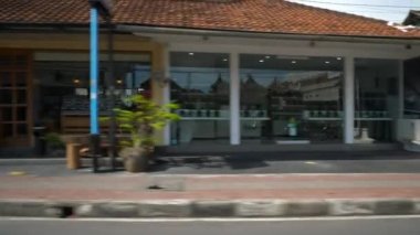 Gündüz Bali Adası Scooter Yolu Yön Gezisi Panorama 4K Endonezya