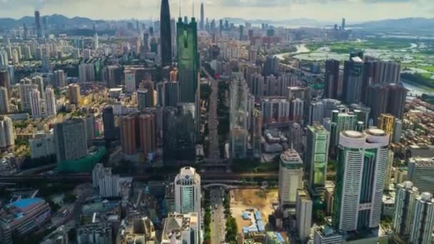 Shenzhen 하늘에 기울기 도자기 — 비디오