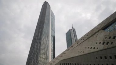 Nanjing şehrindeki uluslararası gençlik kültür merkezi, Çin, 4k 