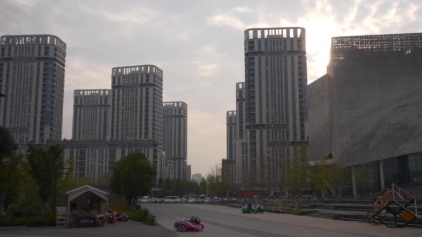 Bostadslägenhet Komplex Nanjing Stad Kina — Stockvideo