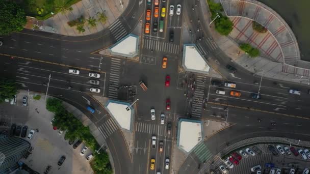 海南三亚市空中城市景观图4K — 图库视频影像