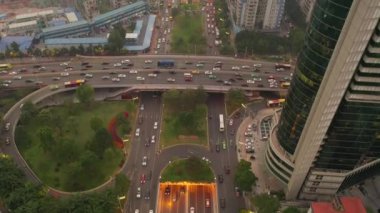 Guangzhou şehrinin hava manzarası, Çin 4K