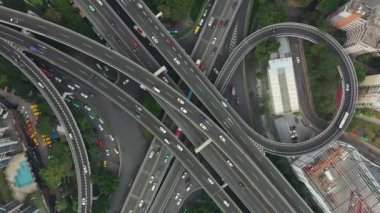 Guangzhou şehrinin hava manzarası, Çin 4K