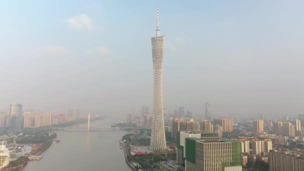 中国广州市空中全景4K — 图库视频影像