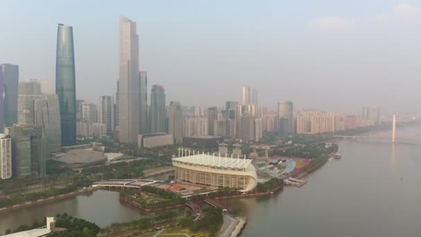 中国广州市空中全景4K — 图库视频影像