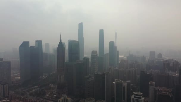 Letecké Panorama Města Guangzhou Čína — Stock video
