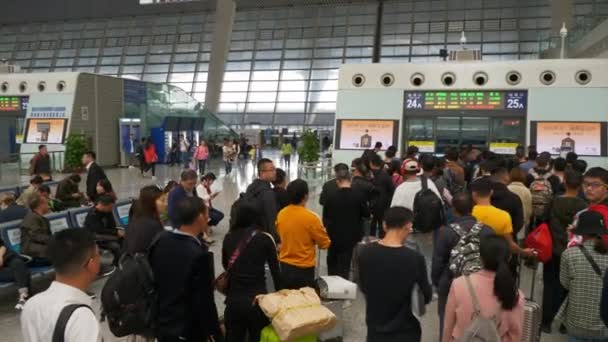 Guangzhou China October 2017 Siang Hari Bandara Guangzhou Panorama Gerak — Stok Video